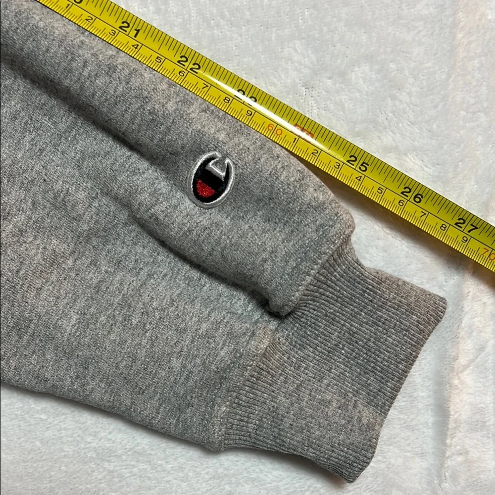 Champion Gray Crewneck Sweater Classic Athletic Style - XLT